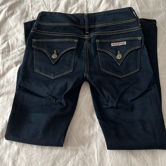 Hudson jeans size 24, Low rise i had them taken in at the waist and length. - Picture 2 of 3